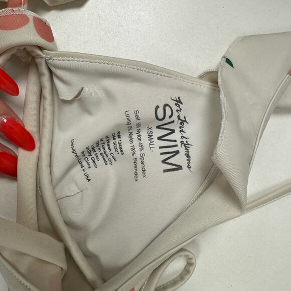 For love and lemons cherry print ruffle bikini set - Picture 9 of 9